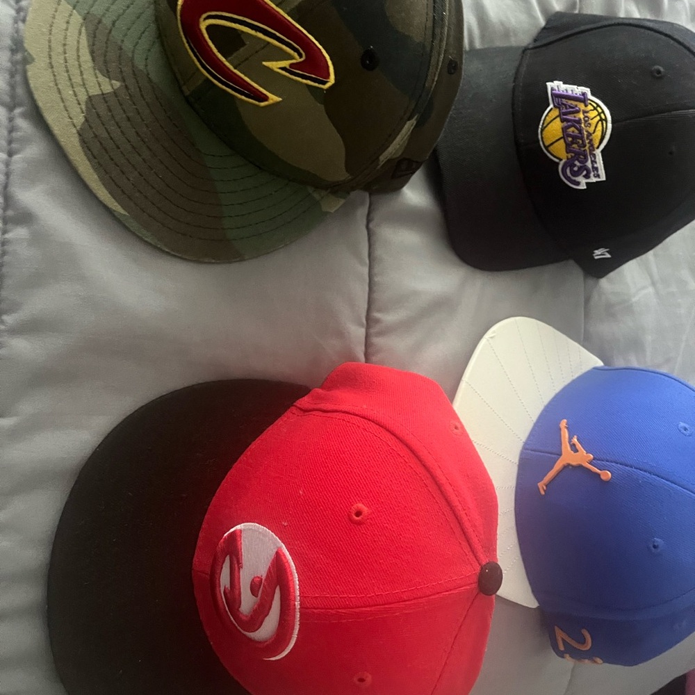 4 pack adjustable kids hats as pictured